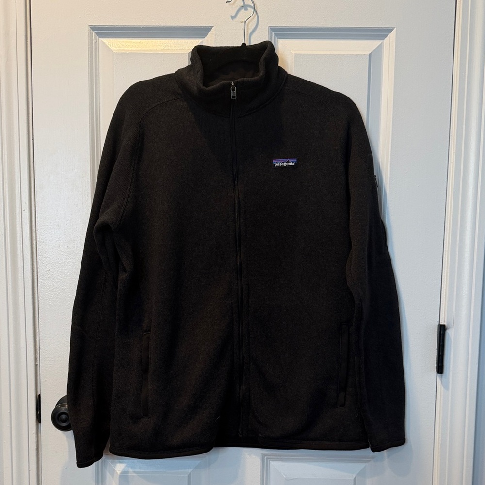 Patagonia Women’s Better Sweater Black Full Zip Fleece Jacket Size Large